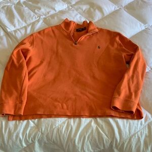XL Polo LS 1/4 zip pullover